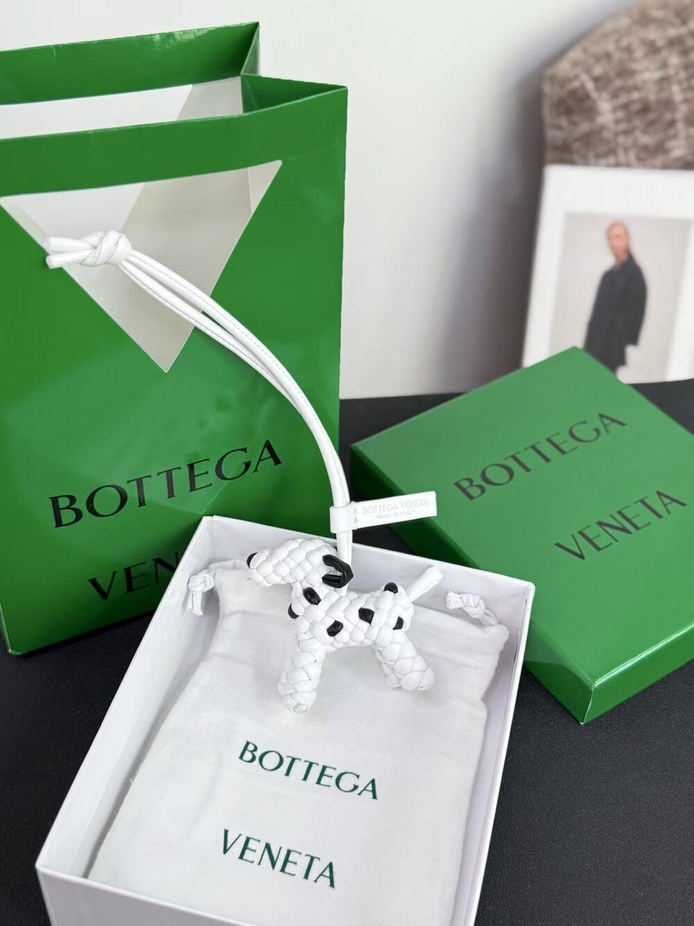 Bottega Veneta dog charm